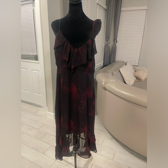 Disturbia Vesta Asymmetric Chiffon Midaxi Dress, US 14 - Picture 3 of 7